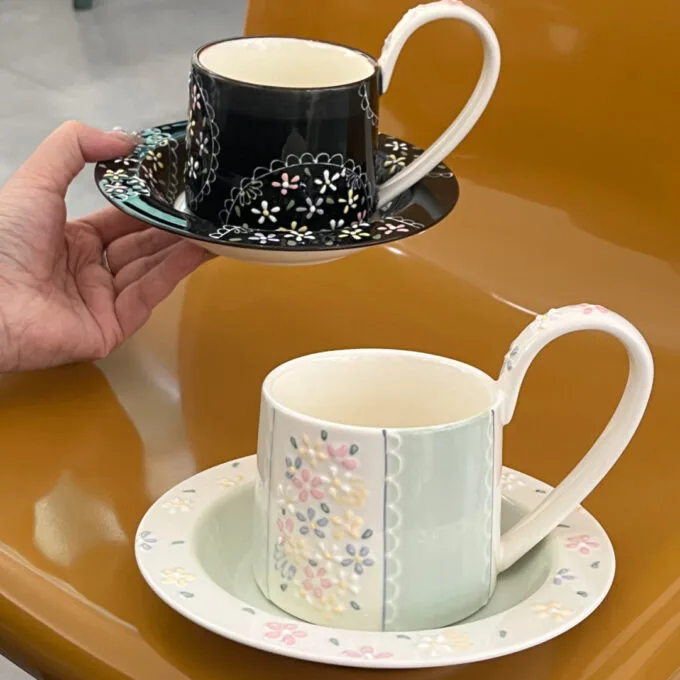 Flower Cup and Plate - Image 5
