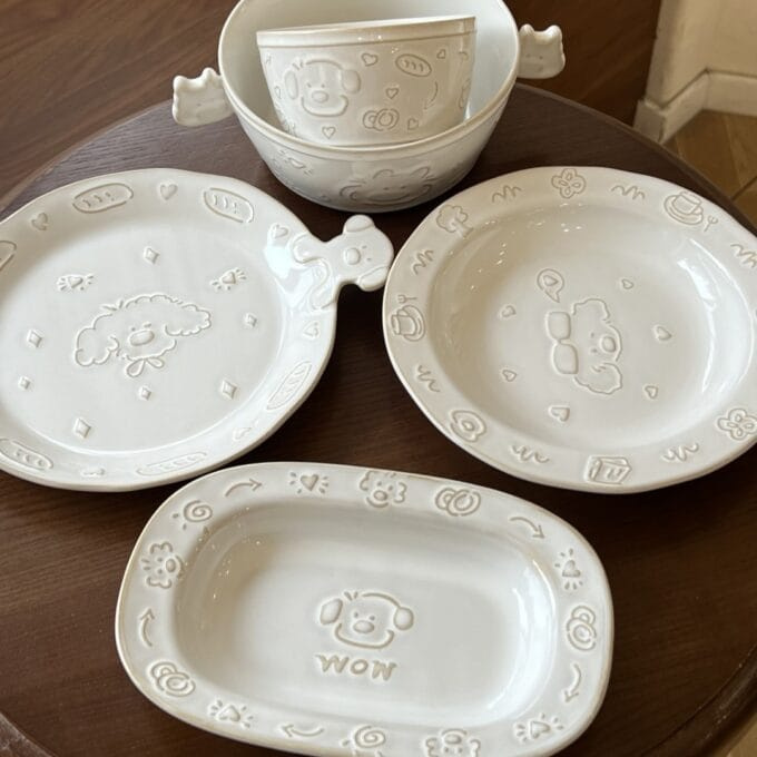 Puppy cutlery set